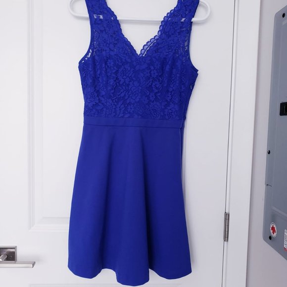 FOREVER NEW BLUE DRESS - Picture 1 of 2